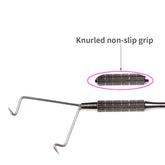 Kylebooker TY07 1 pieza de alta resistencia para pesca, acabado de látigo giratorio, herramienta para atar nudos de mosca, acabado de látigo de acero inoxidable para atado de moscas, accesorios para exteriores
